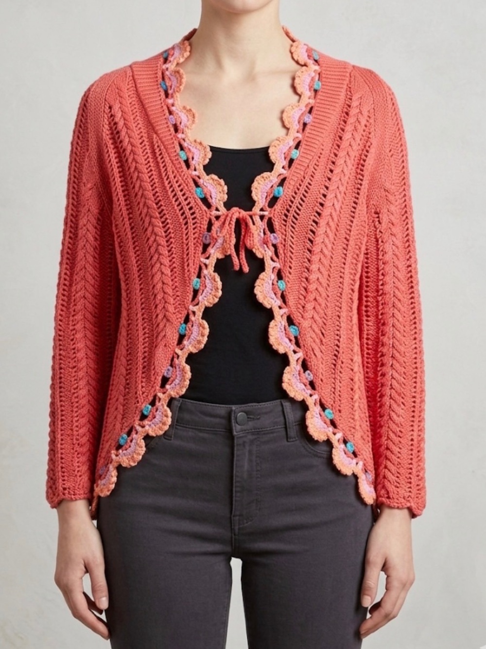 100% Cotton Knit Cardigan